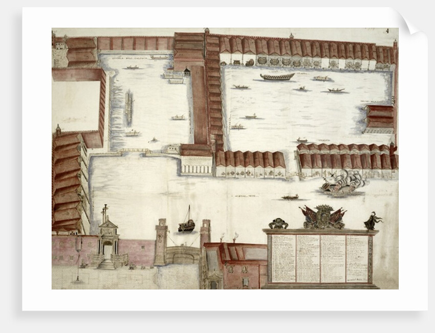 Plan of the Arsenale, Venice by Antonio Natale