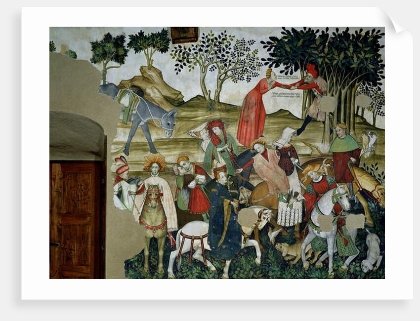 The Fountain of Life, detail depicting the return to the fountain, 1418-30 by Giacomo Jaquerio