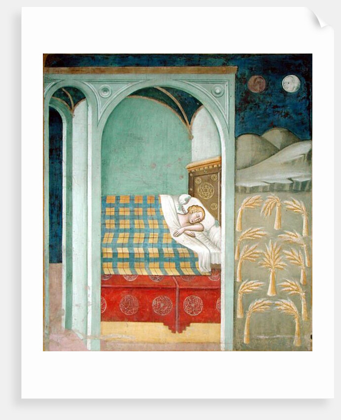 The Dream of Joseph, 1356-67 by also Manfredi de Battilori Bartolo di Fredi