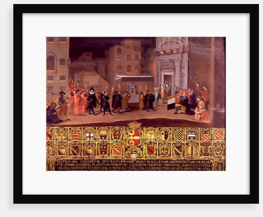 The Translation of the Remains of the Madonna of Provenzano, 1610 by Italian School