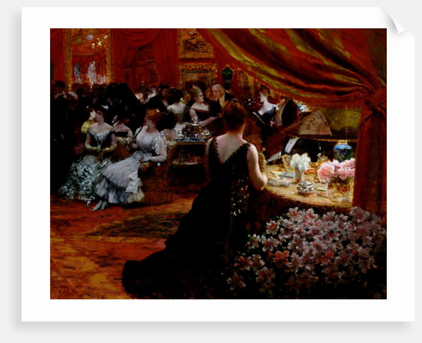 The Salon of Princess Mathilde 1883 by Giuseppe or Joseph de Nittis