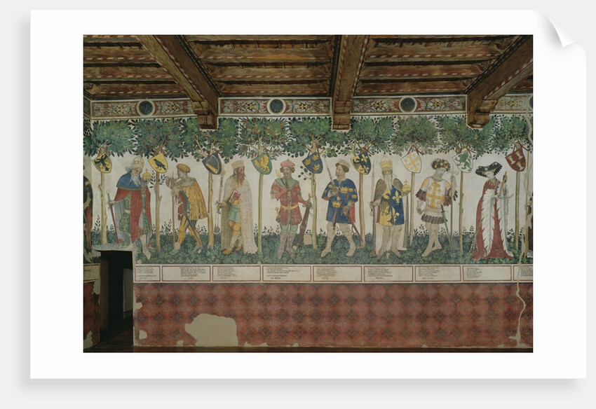 Detail of The Nine Worthies and the Nine Worthy Women, 1418-30 by Giacomo Jaquerio