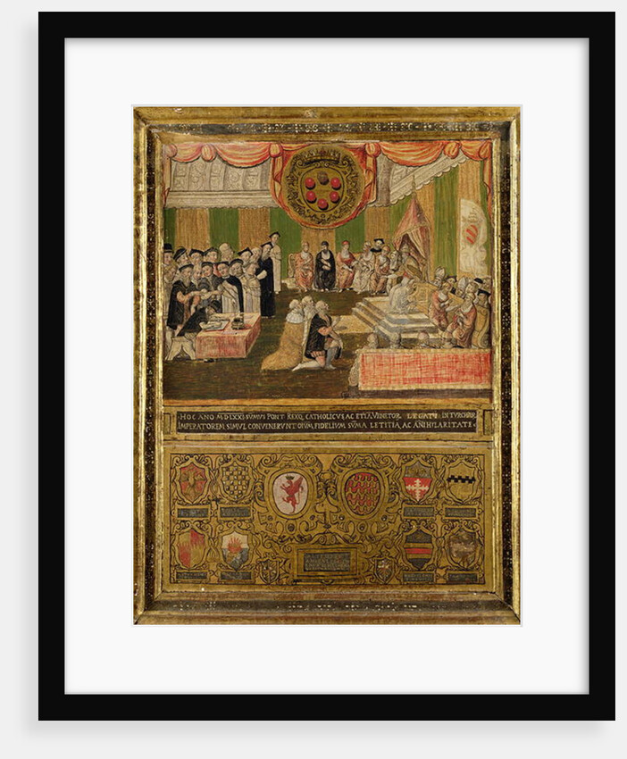 Ratification of the League against the Turks, 1570-71 by Italian School