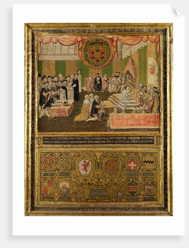 Ratification of the League against the Turks, 1570-71 by Italian School