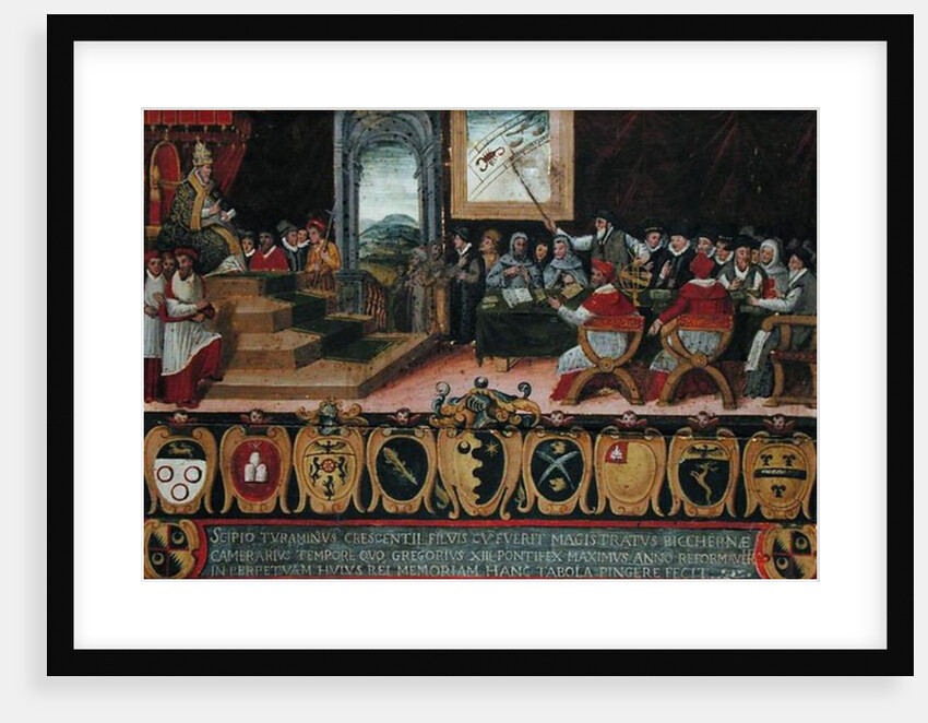 Discussion of the Reform of the Calendar under Pope Gregory XIII replaced by the Gregorian Calendar, Rome, 15 October 1582 by Italian School