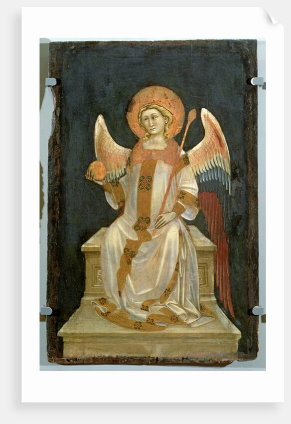 Angel Seated on a Throne, the Orb in one hand, the Sceptre in the other, c.1348-54 by Ridolfo di Arpo Guariento