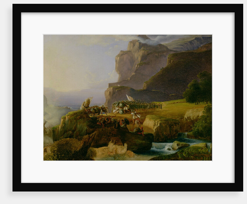 Battle of Thermopylae in 480 BC, 1823 by Massimo Taparelli d' Azeglio