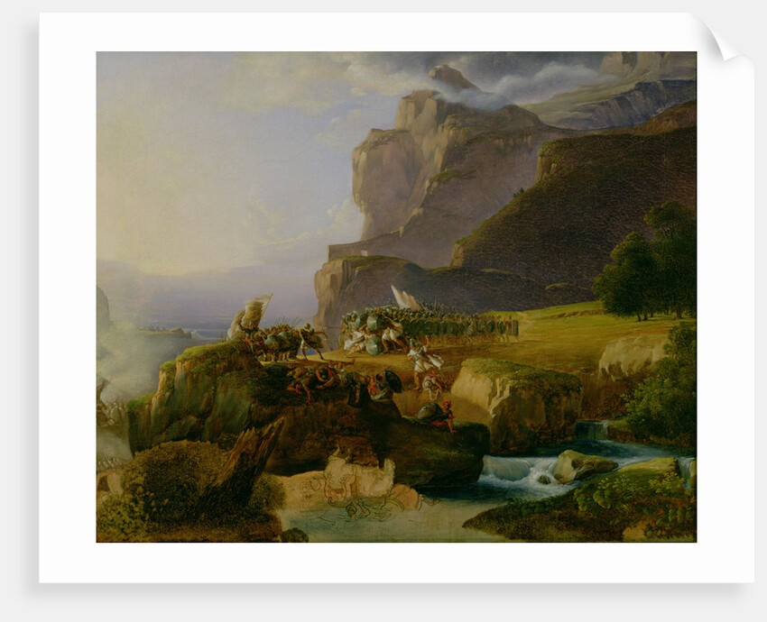 Battle of Thermopylae in 480 BC, 1823 by Massimo Taparelli d' Azeglio