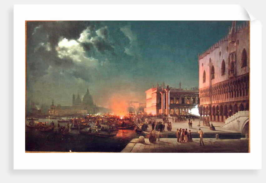 Serenade in St. Mark's Place by Ippolito Caffi