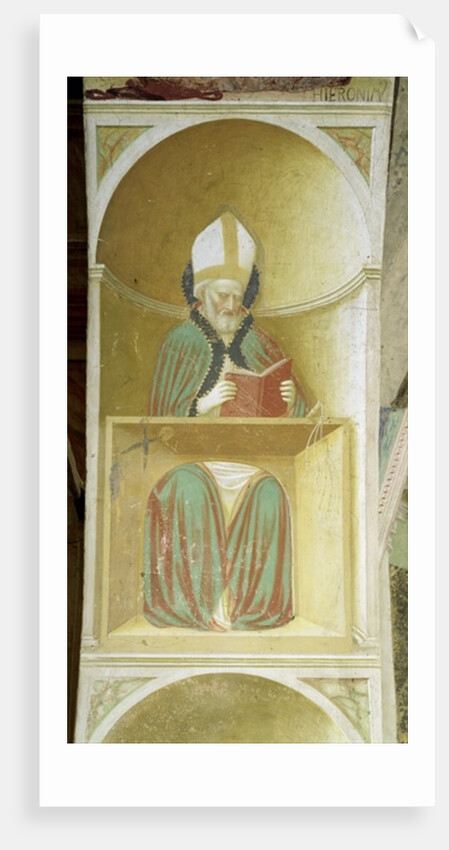 St. Ambrose of Milan from the intrados of the apse by Tommaso Masolino da Panicale