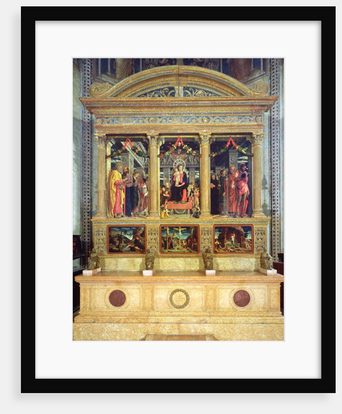 Altarpiece of St. Zeno of Verona, 1456-60 by Andrea Mantegna