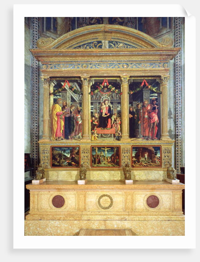 Altarpiece of St. Zeno of Verona, 1456-60 by Andrea Mantegna