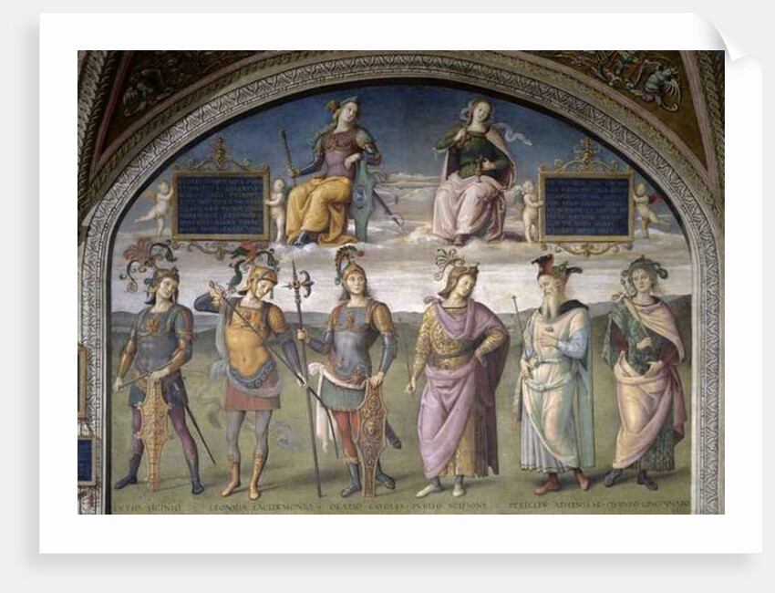 Lunette of Fortune and Temperance by Pietro Perugino