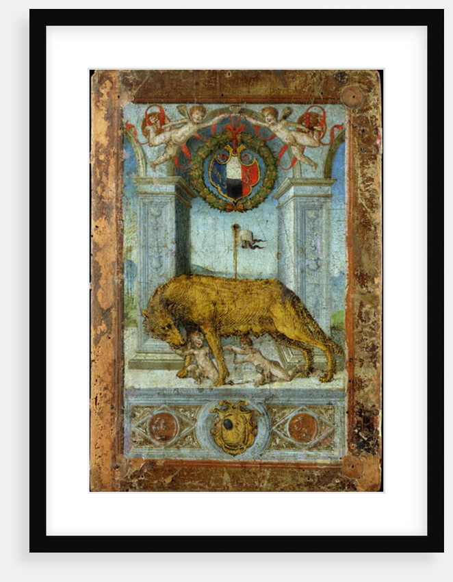 The She-Wolf Suckling Romulus and Remus by Italian School