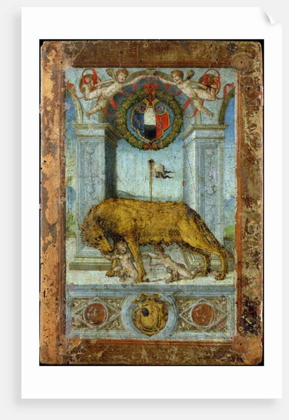 The She-Wolf Suckling Romulus and Remus by Italian School