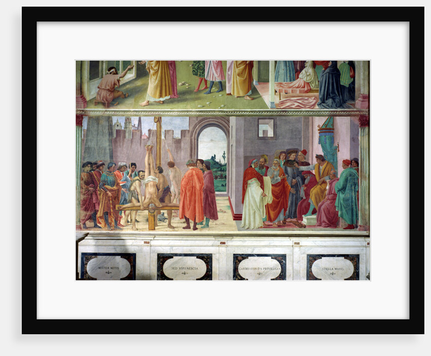 The Dispute with Simon Mago and the Crucifixion of St. Peter, c.1484-85 by Filippino Lippi