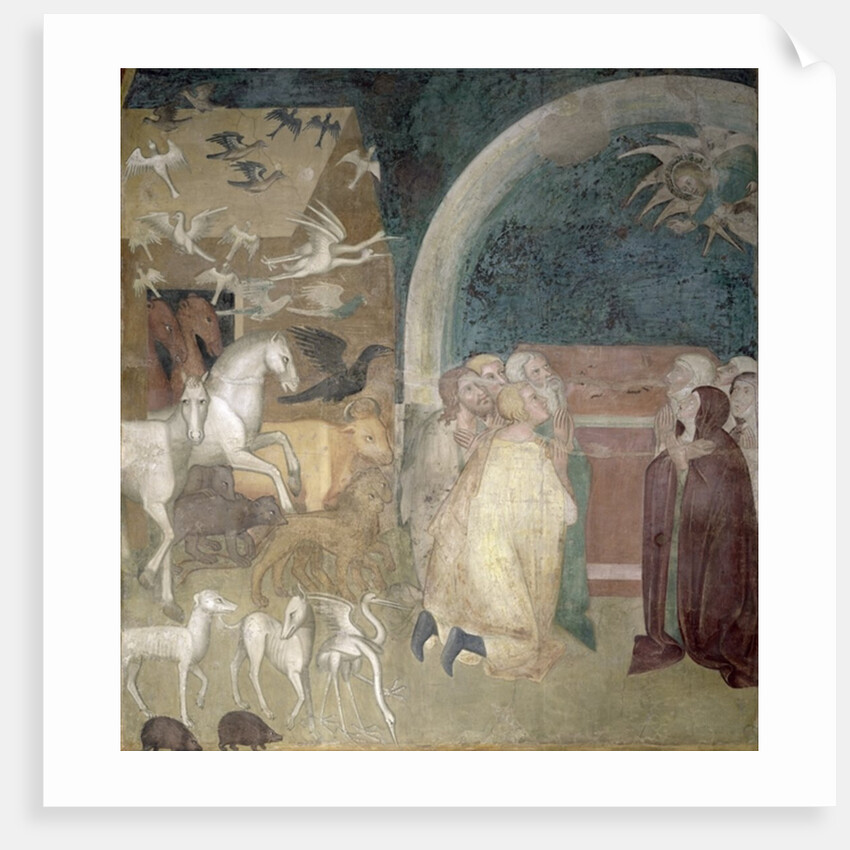 Leaving the Ark, 1356-67 by also Manfredi de Battilori Bartolo di Fredi