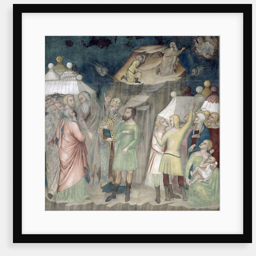 Moses on Mount Sinai, 1356-67 by also Manfredi de Battilori Bartolo di Fredi