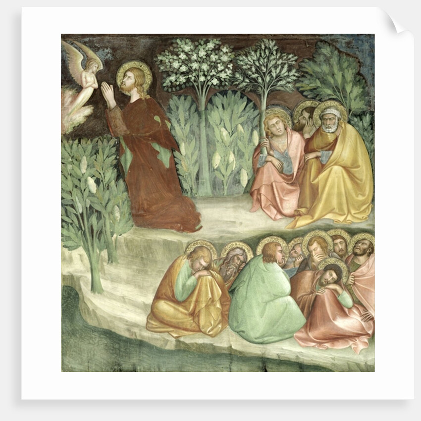 Christ in the Garden of Gethsemane, from a series of Scenes of the New Testament by Barna da Siena
