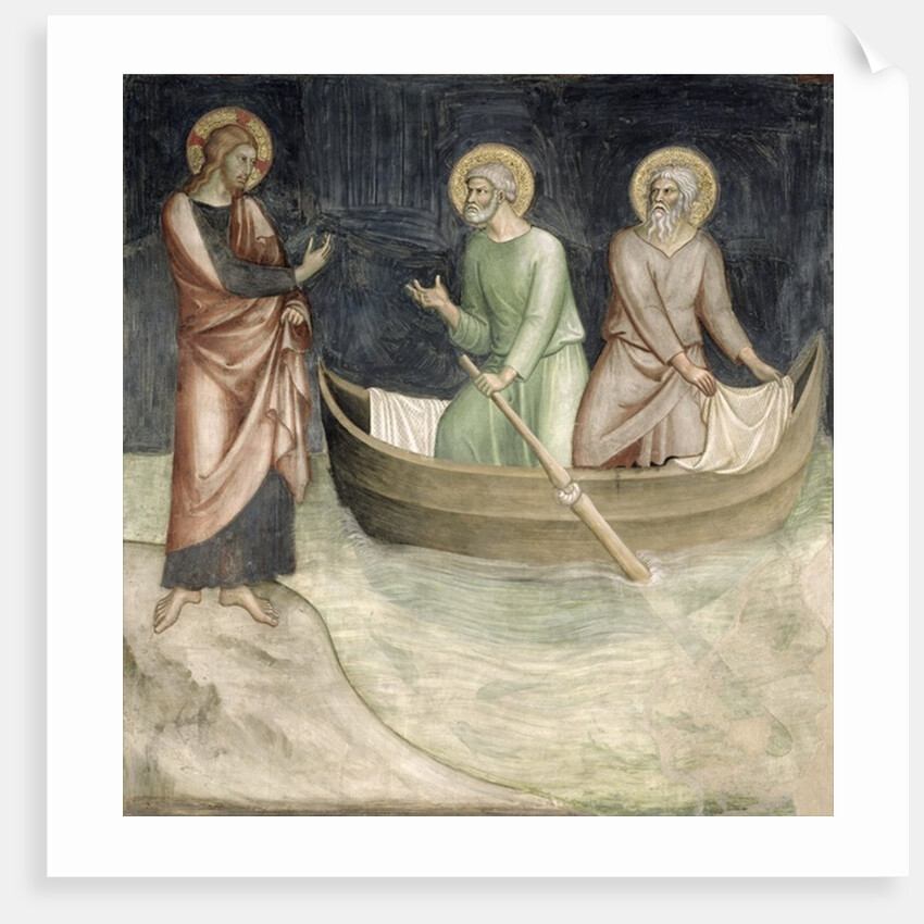 The Calling of St. Peter, from a series of Scenes of the New Testament by Barna da Siena