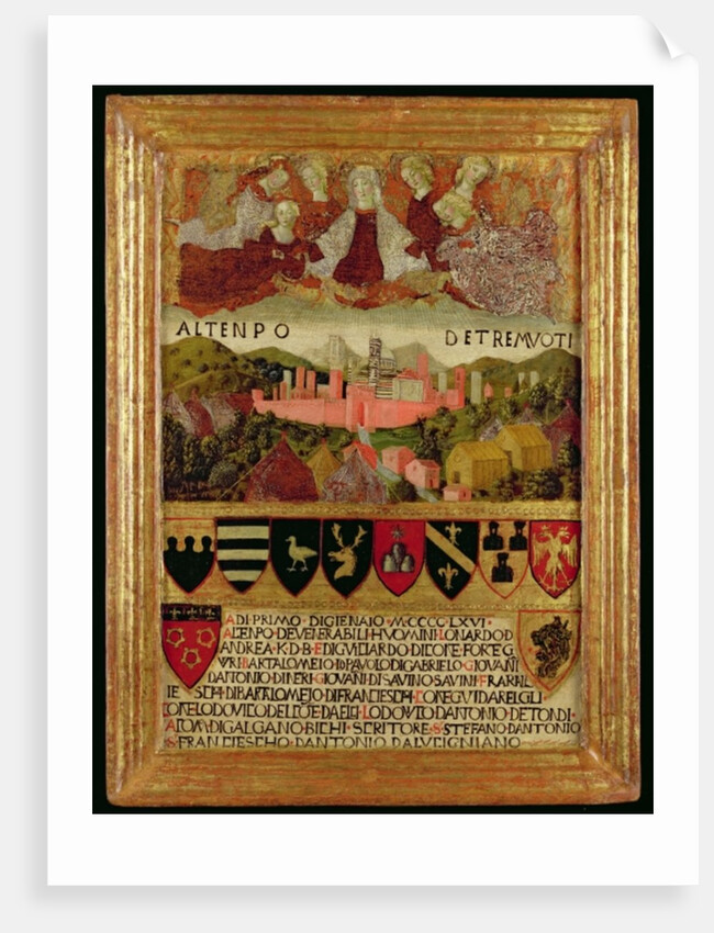 The Virgin Protecting Siena from the Earthquake of 1466, 1467 by Italian School