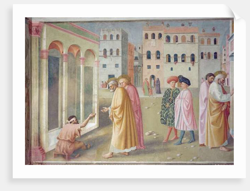 St. Peter healing a cripple, c.1427 by Tommaso Masolino da Panicale