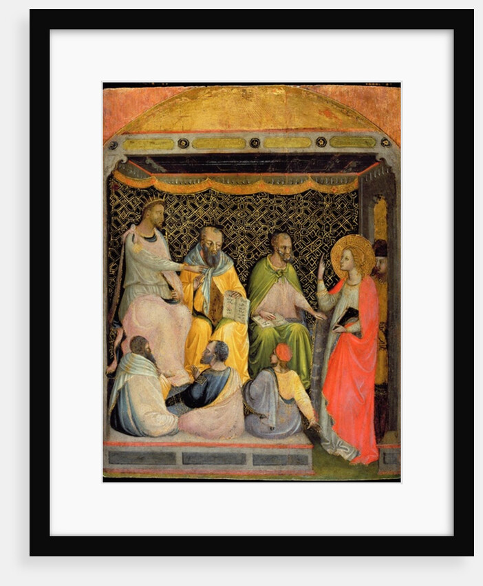 St. Catherine of Alexandria in discussion with the philosophers by Bicci di Lorenzo