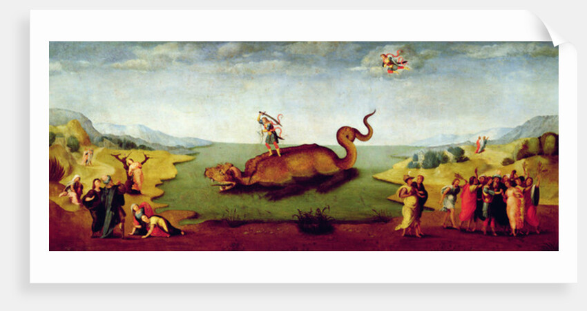 Perseus rescuing Andromeda by Master of Serumido