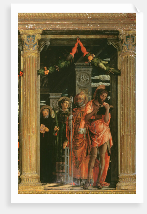Detail of San Zeno Altarpiece, 1456-60 by Andrea Mantegna