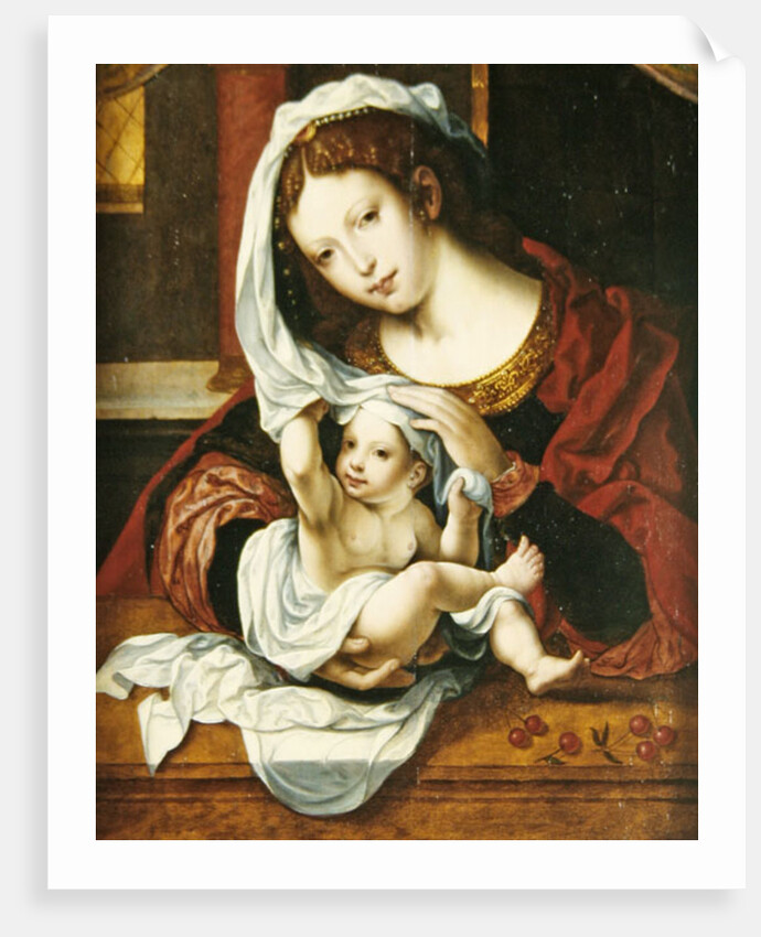 Madonna of the Cherries by Jan Gossaert