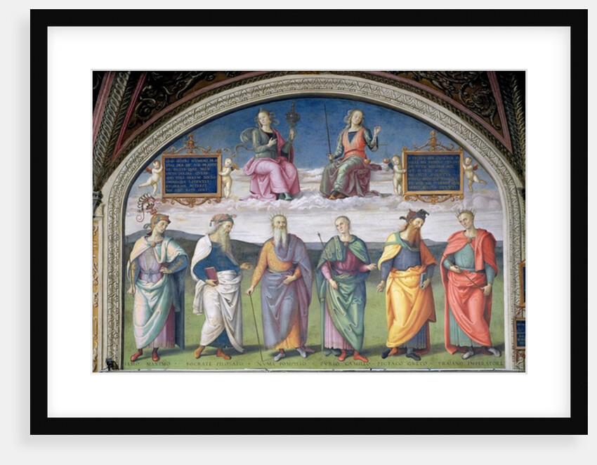 Lunette of Prudence and Justice by Pietro Perugino