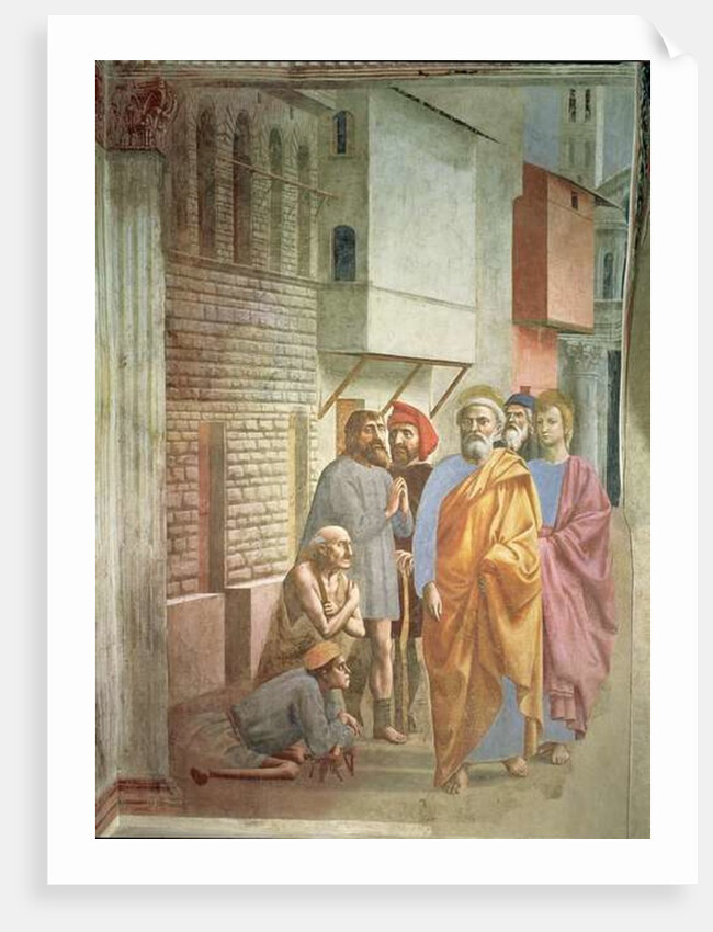 St. Peter Healing With His Shadow, c.1427 by Tommaso Masaccio
