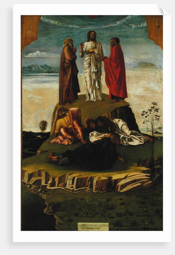 Transfiguration of Christ on Mount Tabor, 1455-60 by Giovanni Bellini