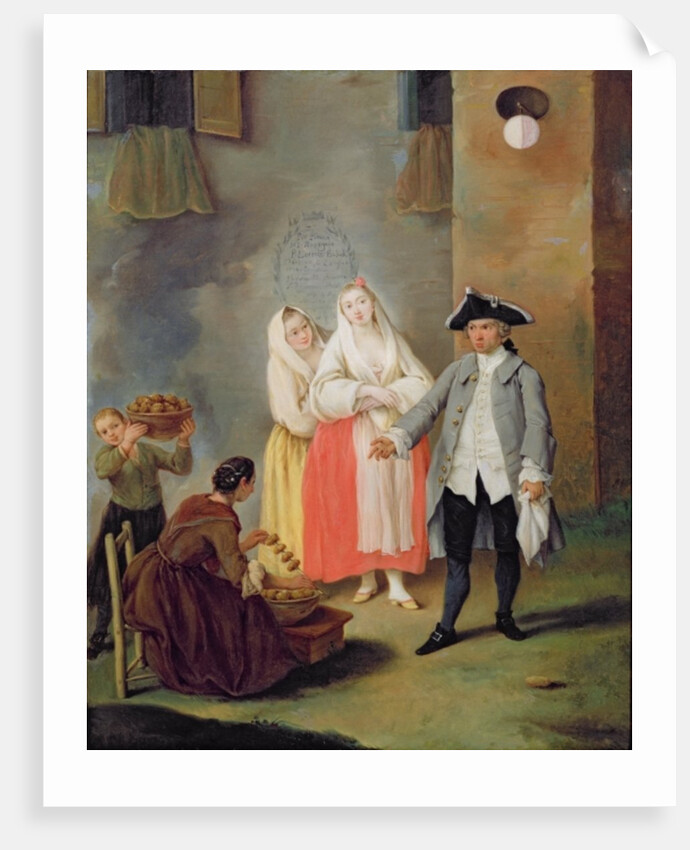 The Seller of Fritters by Pietro Longhi