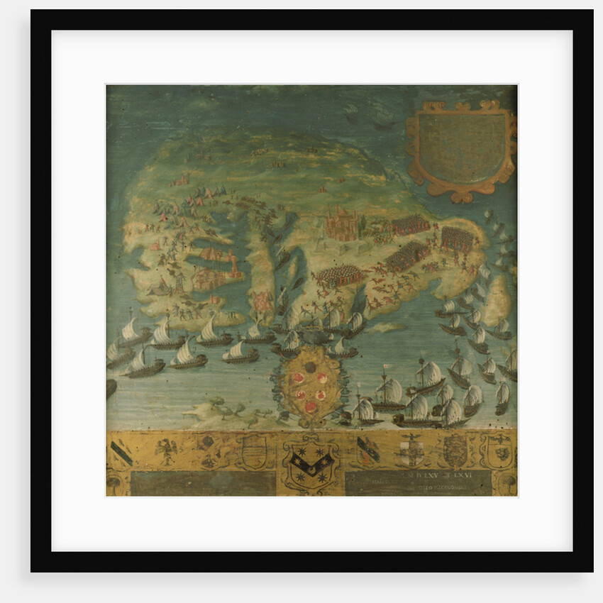 Naval victory of Don Garcia de Toledo in Malta, 1565 by Italian School