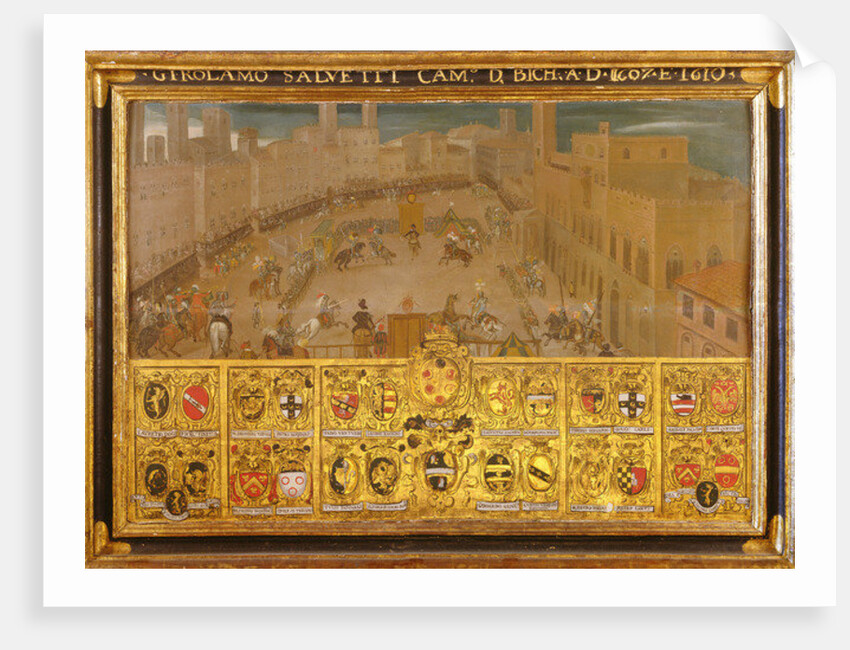 Tournament in the Piazza del Campo, Siena, 1607-10 by Italian School
