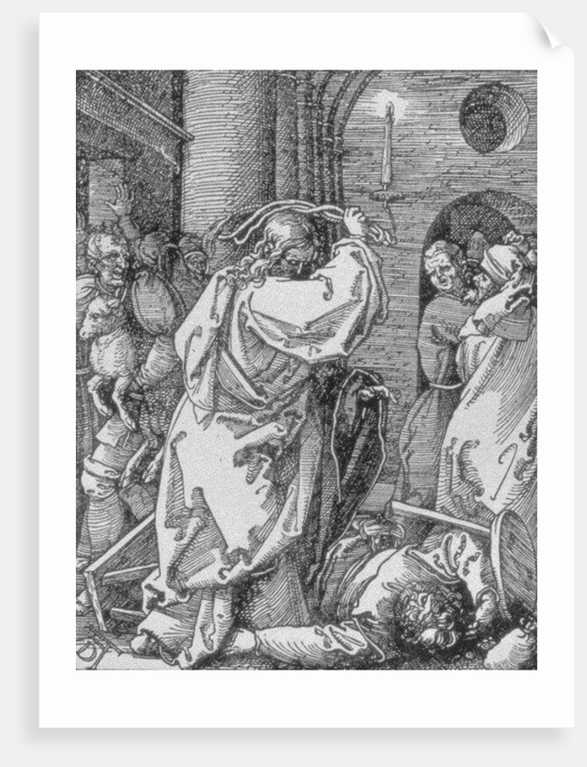 Christ expelling the moneychangers from the temple by Albrecht Dürer or Duerer