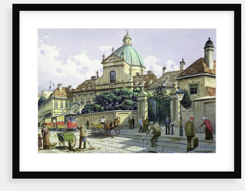 Below the Belvedere Palace in Vienna by Richard Pokorny