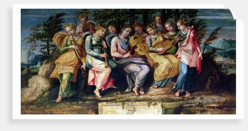 Apollo and the Muses, 1600 by Italian School
