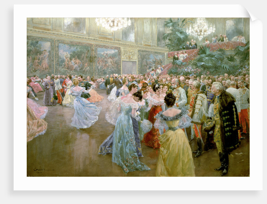 Court Ball at the Hofburg, 1900 by Wilhelm Gause