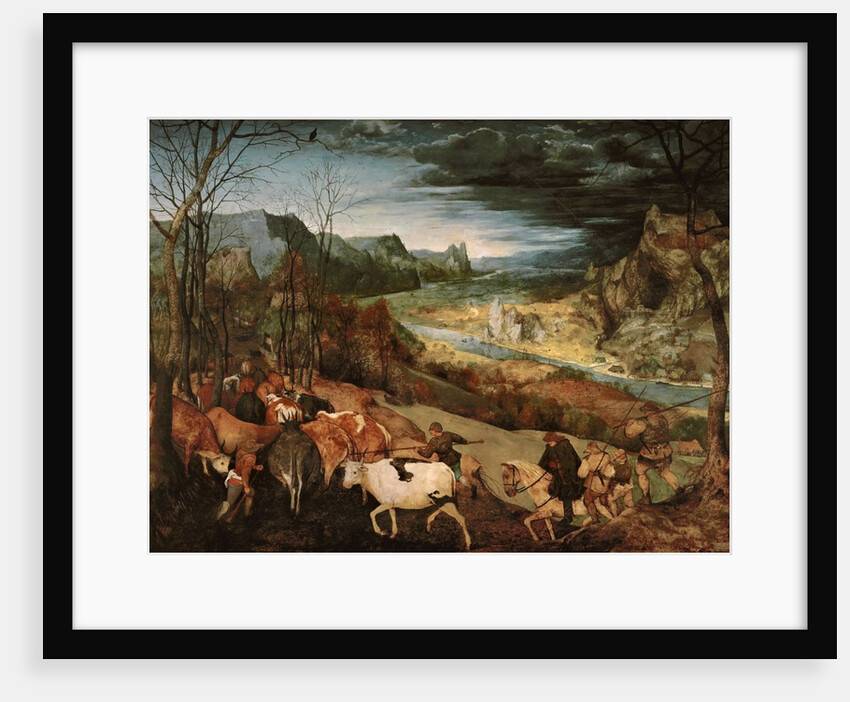 The Return of the Herd, 1565 by Pieter the Elder Bruegel