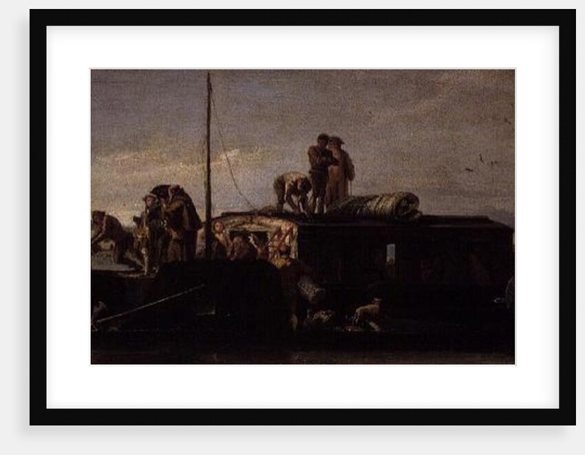 Venetian Post Barge, 1760/70 by Giandomenico Tiepolo