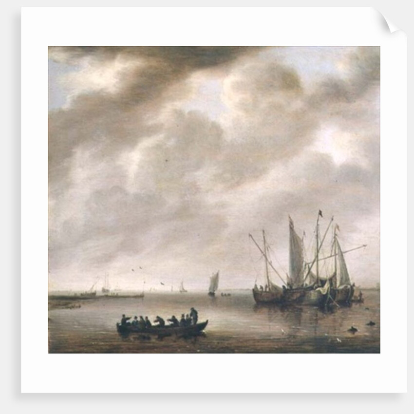 The Calm Sea, 1651 by Willem van Diest