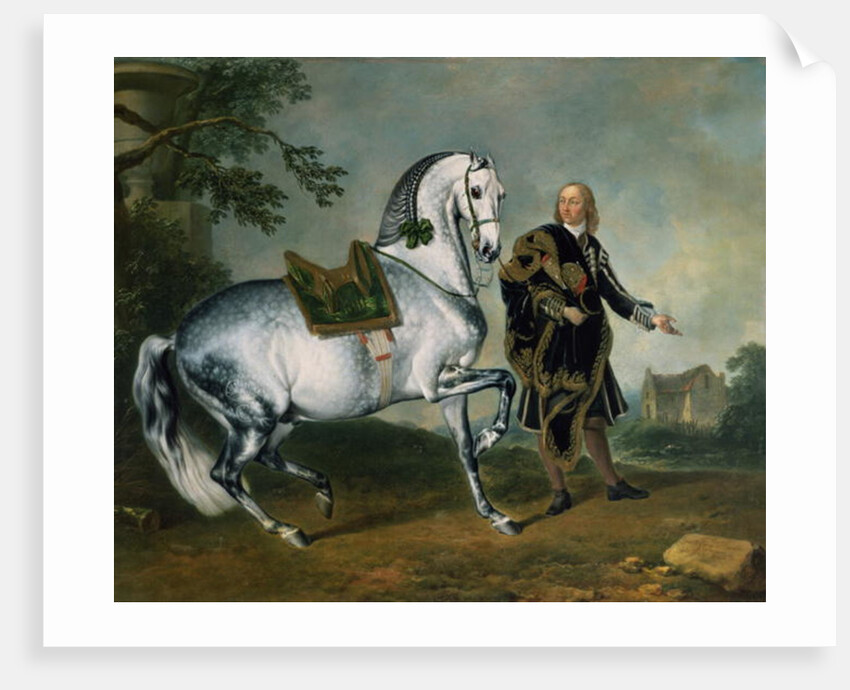 The Dappled Horse 'Scarramuie' en Piaffe by J.G. & Brand J.C. (1722-95) Hamilton