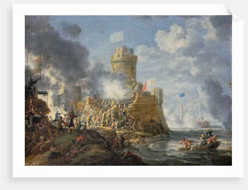 Turks Storming a Seaport, 1641 by Bonaventura Peeters