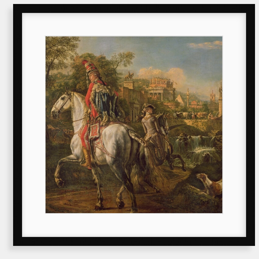 A Hussar on horseback, 1773 by Bernardo Bellotto