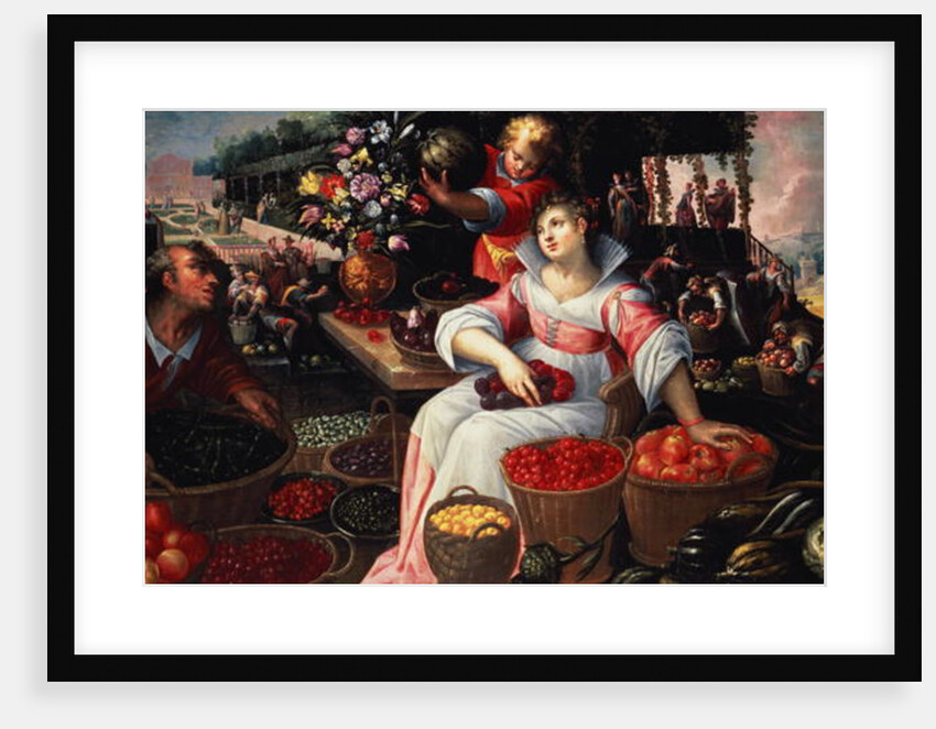Fruitmarket, 1590 by Frederik Valckenborch