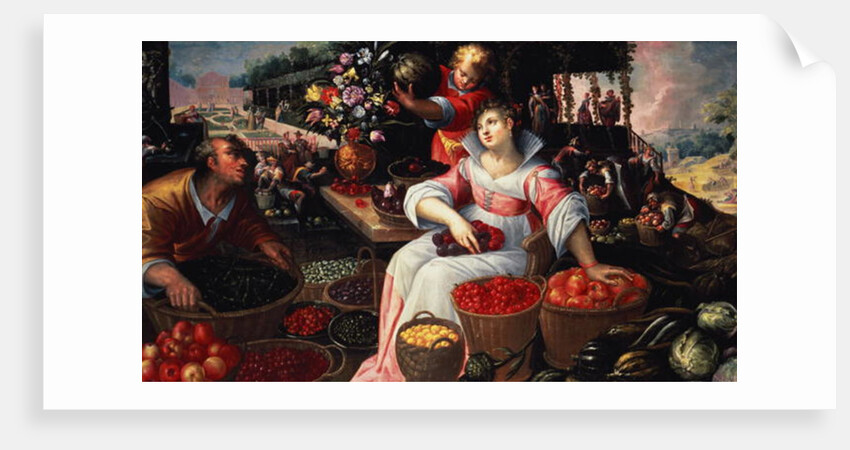 Fruitmarket, 1590 by Frederik Valckenborch