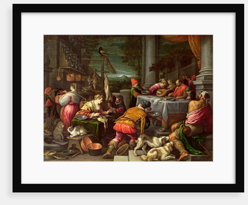 The Rich Man and Lazarus, 1590-95 by Leandro da Ponte Bassano