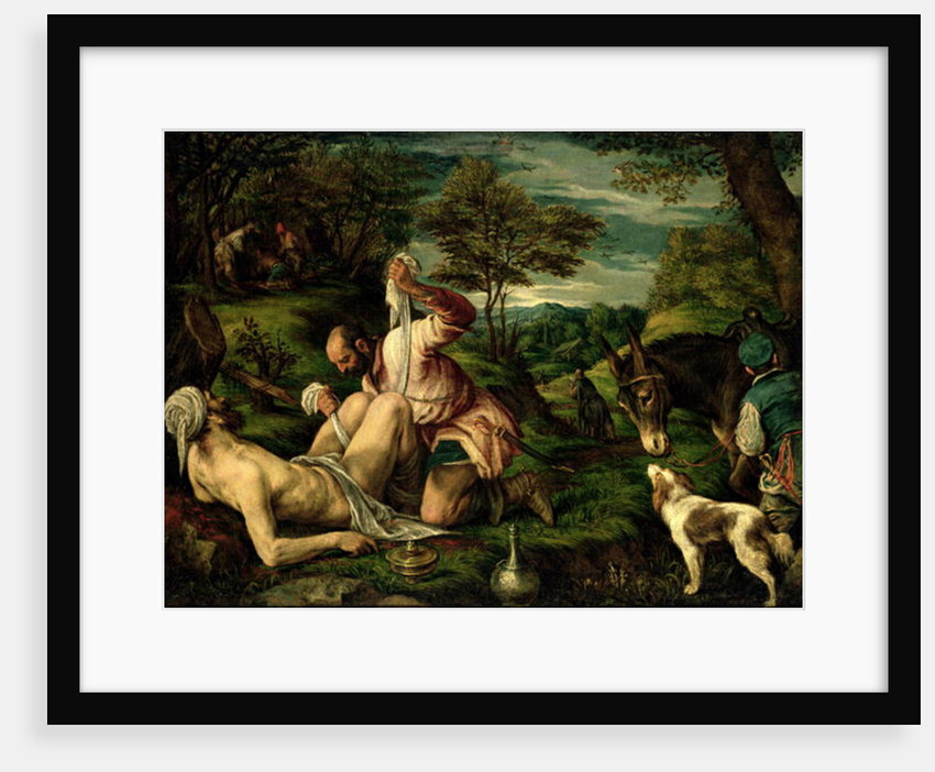 The Parable of the Good Samaritan, c.1575 by Francesco Bassano